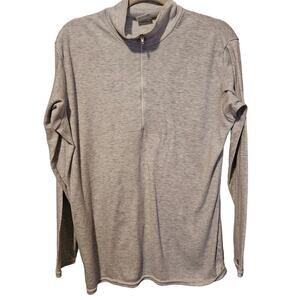 Vintage 90s Patagonia Capilene baselayer quarterzip‎ womens Large heather gray